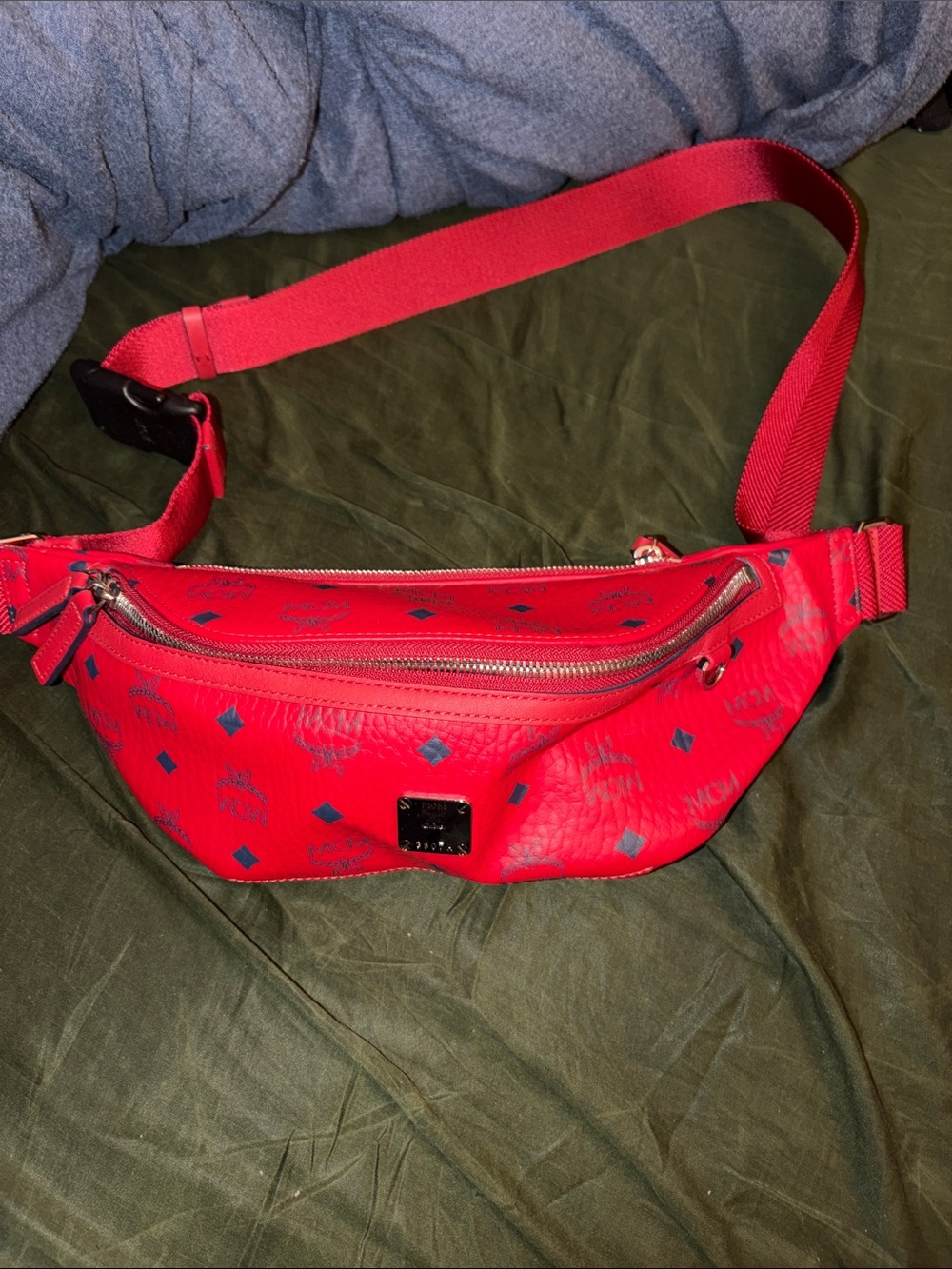 MCM Medium Visetos Belt Bag